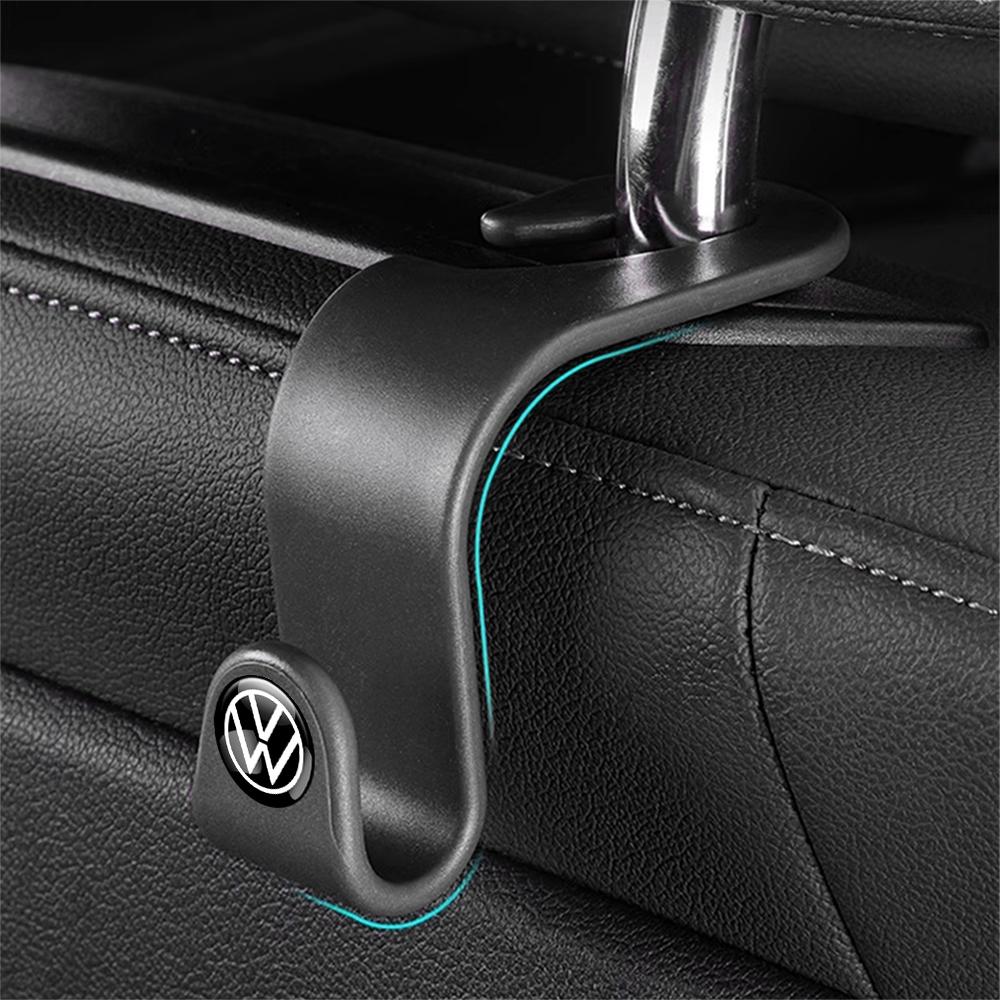 2/4Pcs Car Seat Back Hook Organizer Holder For Volkswagen VW Golf Passat Polo R-line GTI R Magotan Tiguan Storage Hanging Clips zr4