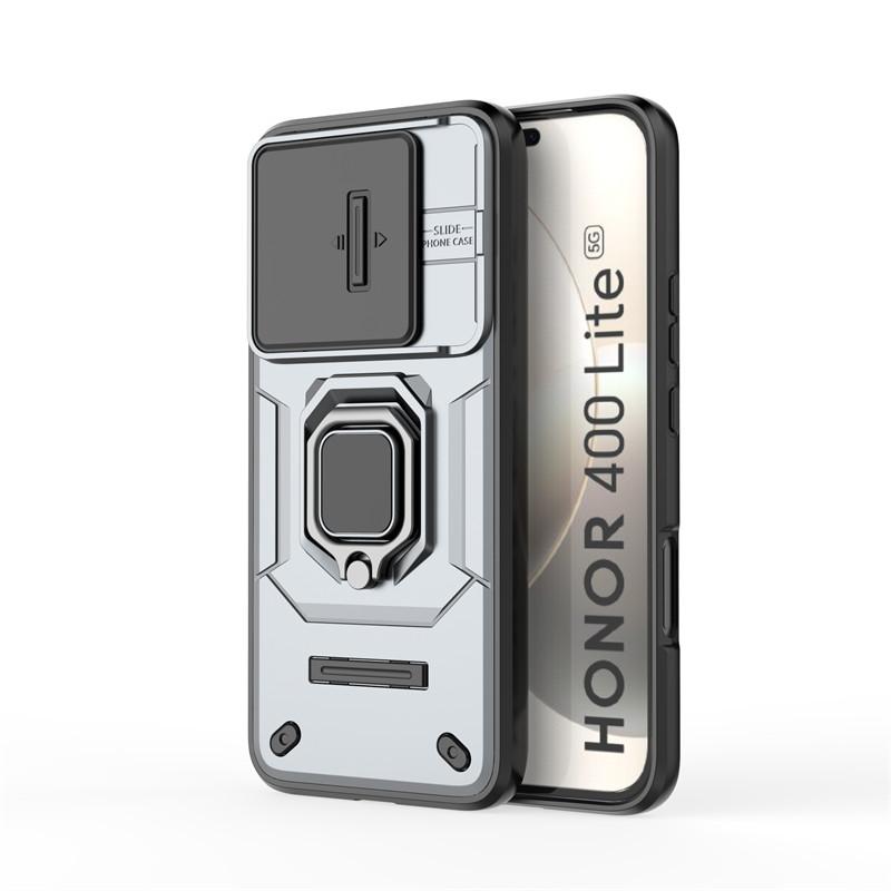 

For Honor 400 Lite Case Slide Camera Phone Case For Honor 400 Lite Cover Bumper Armor PC Shockproof Cover Cases Honor 400 Lite Honor 400 Lite серый