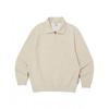 Reebok Vector Half Zip Up Sweatshirt   Beige