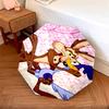 1pc Looney Tunes pattern Umbrella Portable Folding Umbrella Iron Frame Hole Bone Structure Outdoor Home Umbrella