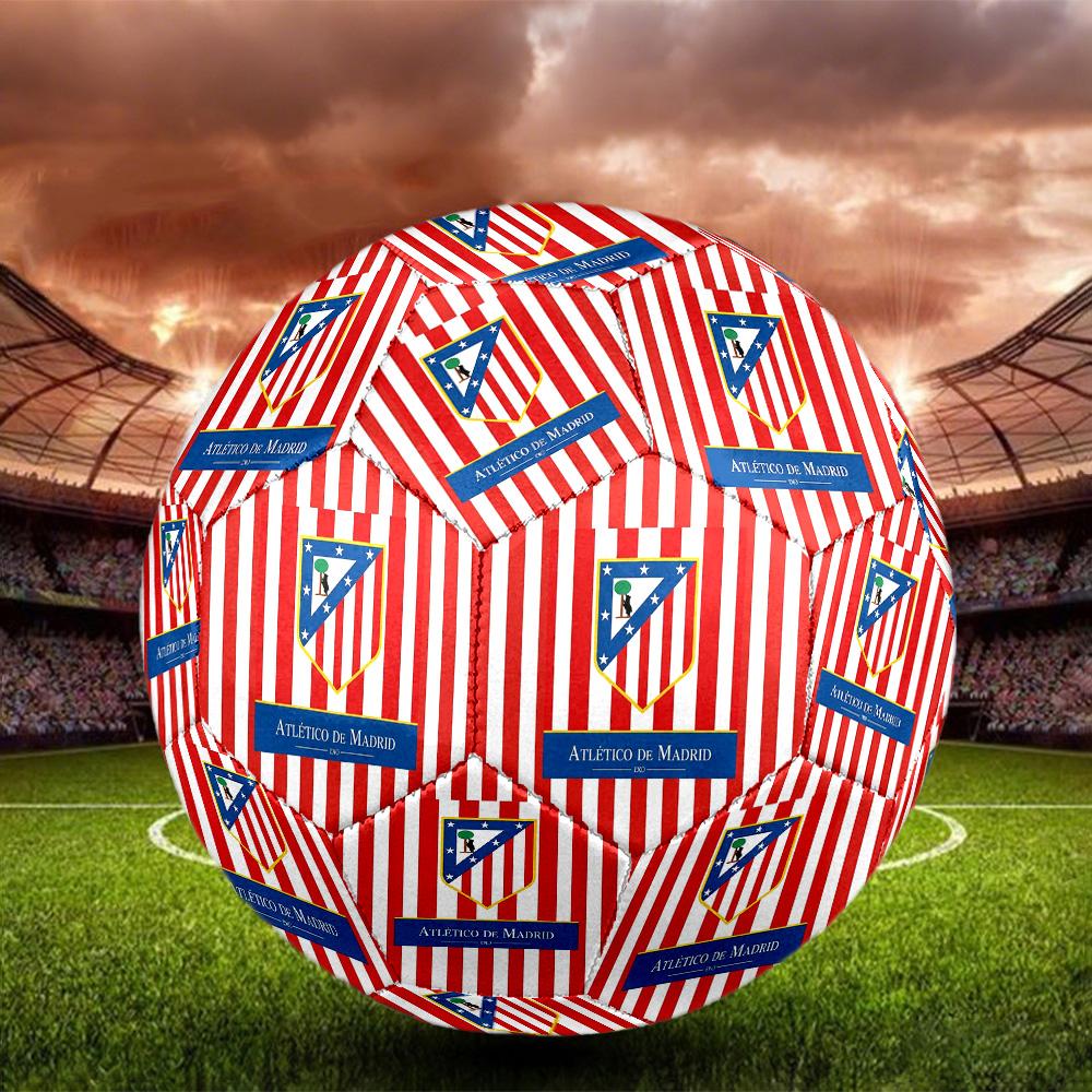 Atlético De Madrid teamIndoor Soccer Ball Colorful All Ages Machine Stitched PVC Competition Ready Durable High-Bounce