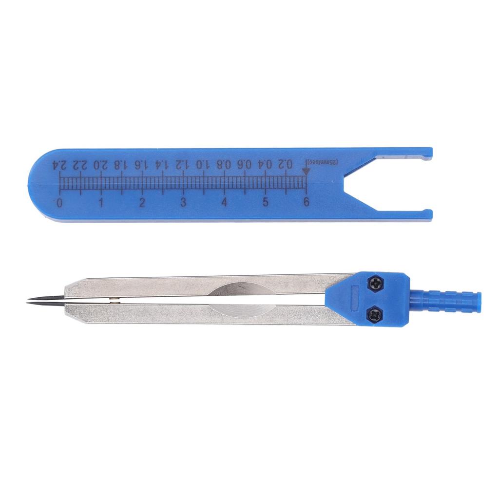 EKG Calipers Stainless Steel 0‑2.4in Ruler Drafting Divider Measuring Tool for Nursing