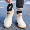 Men's rain shoes fashionable versatile fishing sea shoes thickened wear-resistant comfortable water boots adult four-season rubber shoes