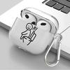 Cartoon Matchman Case For Airpods 2 1 Pro2 4 3 Pro3 Pro Clear Earphone Cases Cover