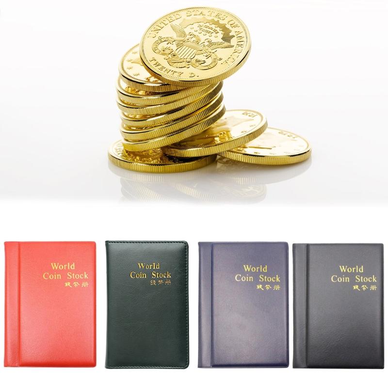 E1PC 60 Pockets Holder Album Money Storage Book Coin Collection Album