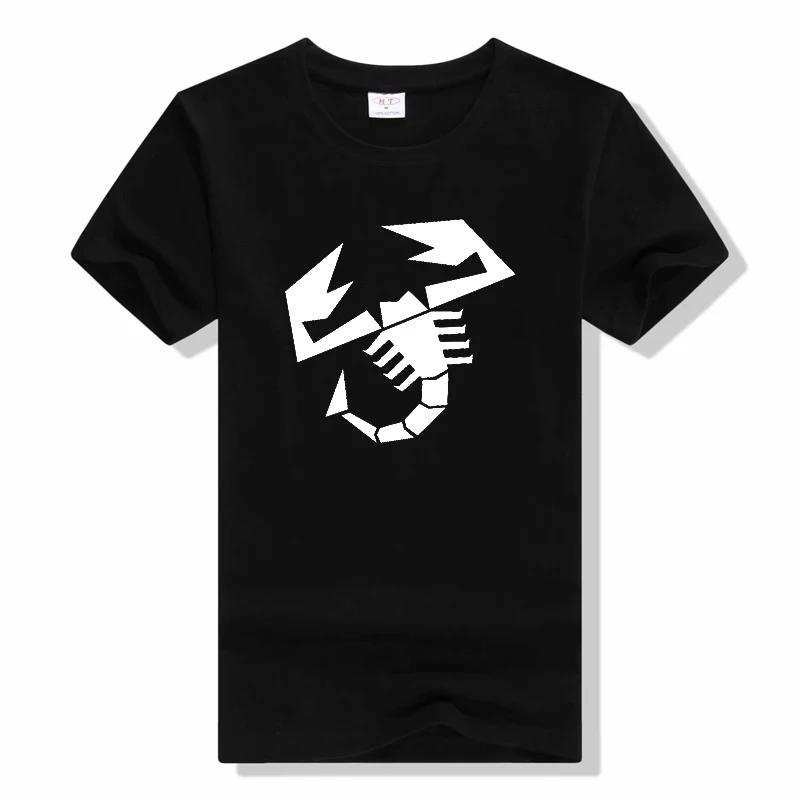 T-Shirt Abarth Logo Muster T-Shirt Baumwolle Marke Herren Oberteil T-Shirts Jungen Mode T-Shirt Sommer Unisex Rundhals Shirt
