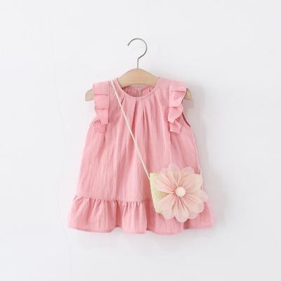 Trendy Kids 2025 Summer Baby Girl Lace Rabbit Ears Cotton Dress