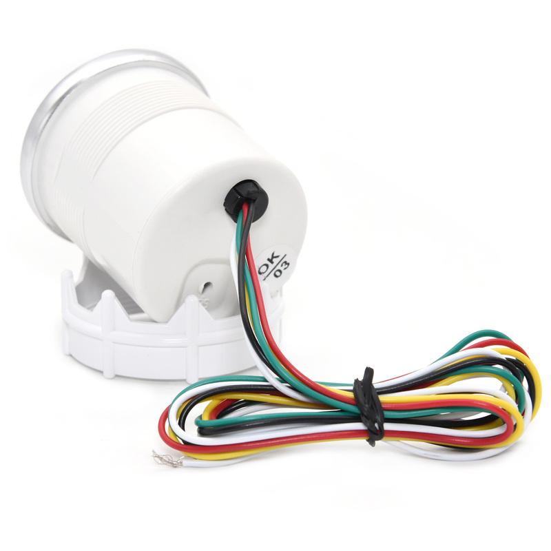 52mm Water Temperature Gauge + Water Temp Sensor 10mm Celsius White LED Light Car Temp Meter Joint Pipe Adapter 26mm ~ 40mm