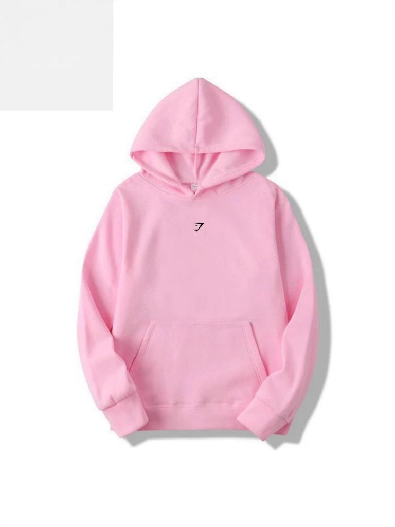 Gymshark Shark Hoodie: Warm, Casual, Loose-Fit, Brushed, Drop Shoulder, Autumn/Winter.