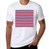 Graphic T-shirt Shirt BABY and STRIPES Black Cotton Man Horizontal RED T BLUE T-Shirt Man Package Plain for Small