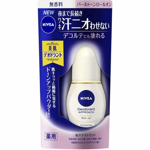 

[Набор из 3 шт.] Дезодорант Nivea Approach Pearl Tone шариковый без запаха 40 мл