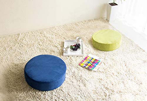 Miyatake Seisakusho CN-50RDBR Dark Brown Round Zabuton Cushion, 50cm Diameter x 50cm Depth x 15cm Height, for Living Room