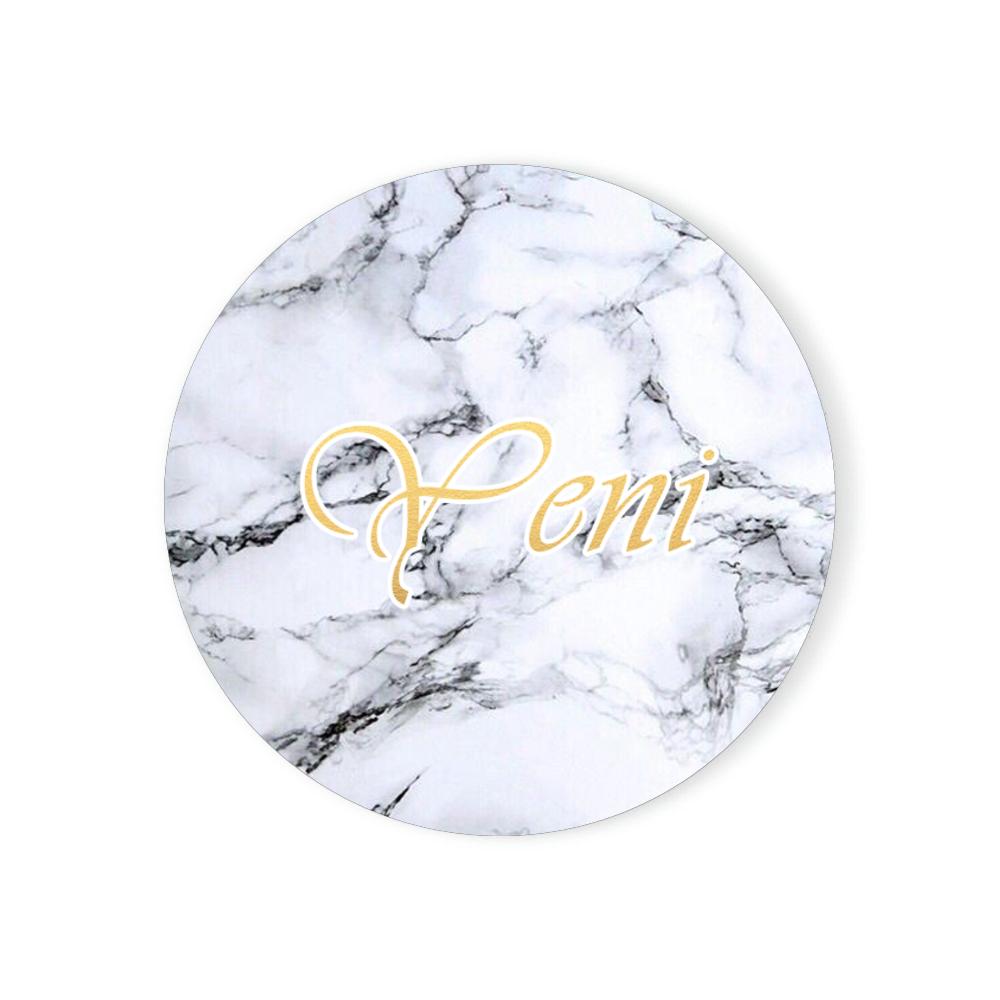 Personalised Marble Coasters Customised Gift Housewarming Room Bar Decor Marble Style Custom Name Ceramic Coaster Sets