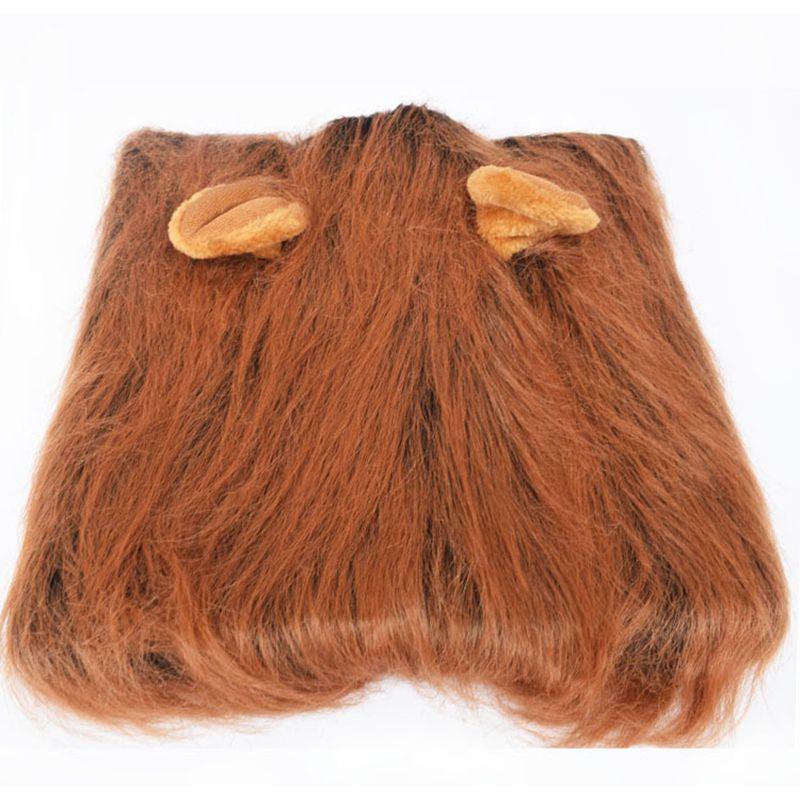 Fancy Pet Costume Lion Mane Wig For Cats And Dogs Premium Quality Halloween Cosplay