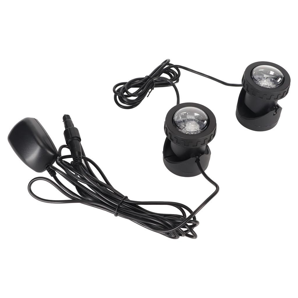 Pond Lights Color Changing IP68 Waterproof Submersible LED Spotlights with Colored Lenses for