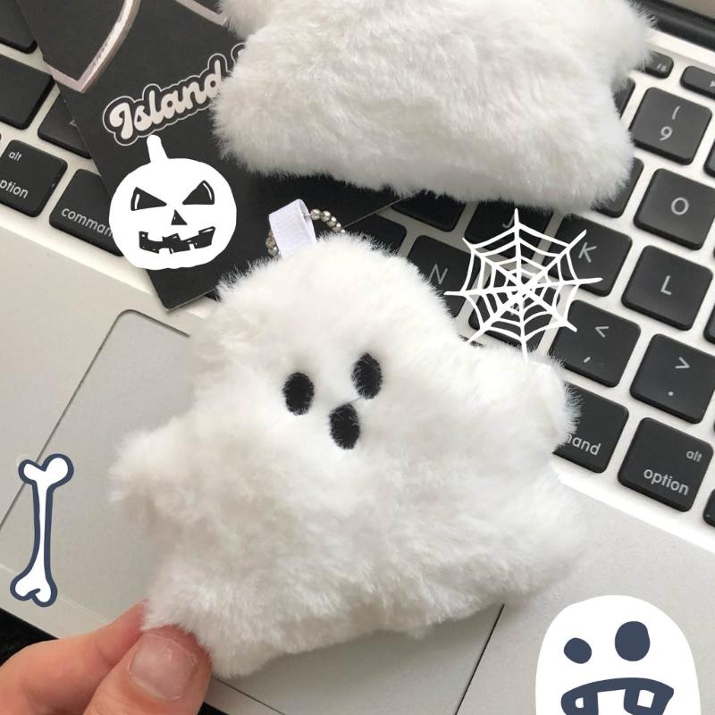 Cute Specter Pendant Soft Plush Keychain Pendant Backpack Charm Keychain Accessory Specter Bag Charm for Halloween