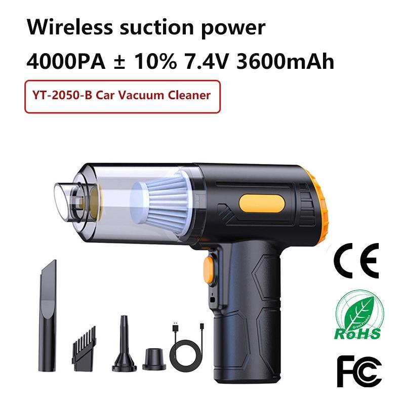 Car Wireless Vacuum Cleaner Machine Blowing Suction Powerful Portable Handheld For Home & Auto Lightweight Cordless Rechargeable