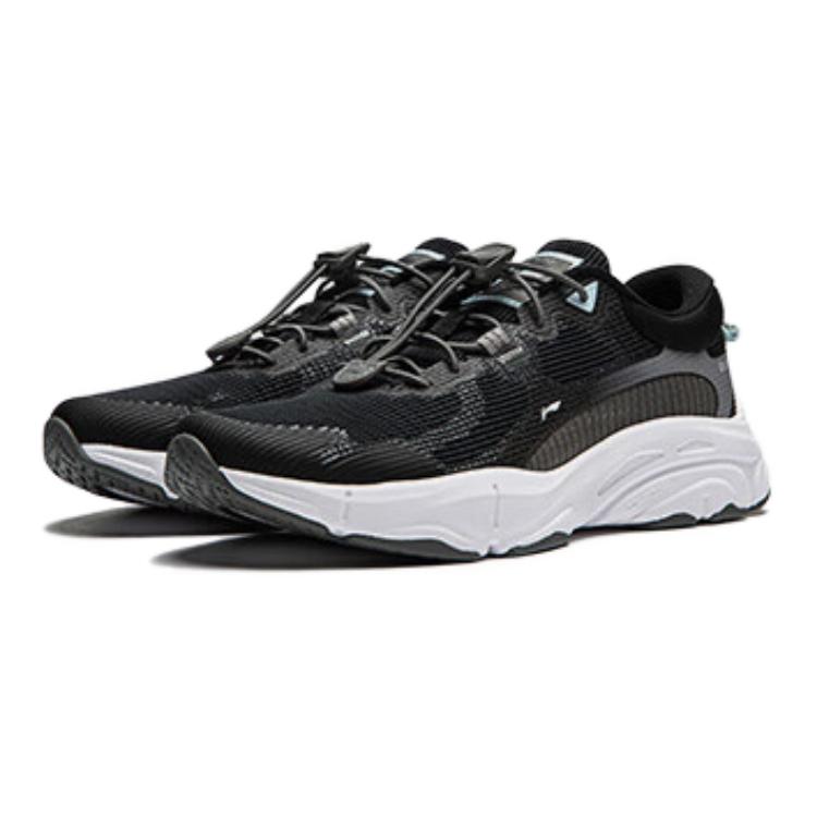 Li Ning Kids Versatile Comfortable Non-Slip Shock Absorbing Casual Shoes Kids Casual Shoes Black White YKCU068-5