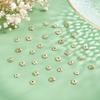 PH PandaHall 14K Gold Flower Bead Cap, 100pcs 10 Styles Bead End Caps Brass Filigree Metal Spacer Beads Caps End Charm Caps for DIY Earrings