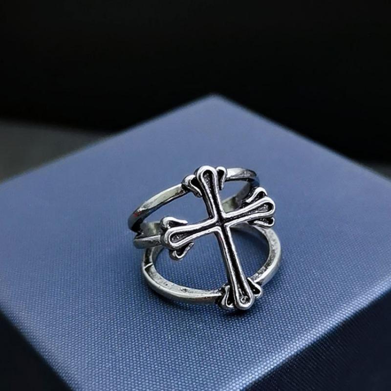 Men's Vintage Cross Antique Ring