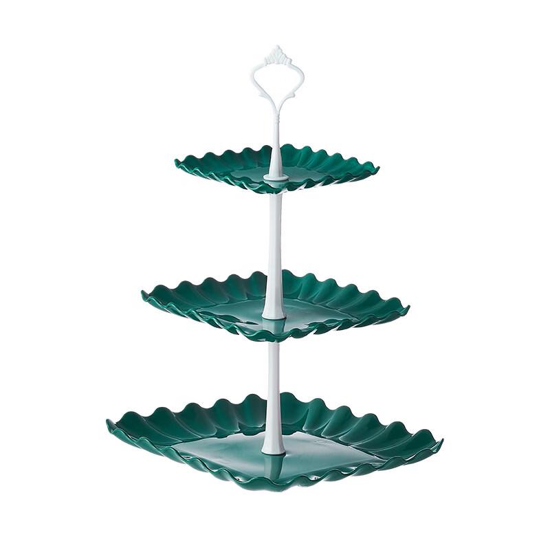 ZISIZ 3-Tier Square European Style Serving Stand