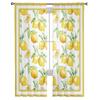 Watercolor Lemon Tulle Curtains for Bedroom Living Room Kitchen Decor Chiffon Drapes Home Window Treatment