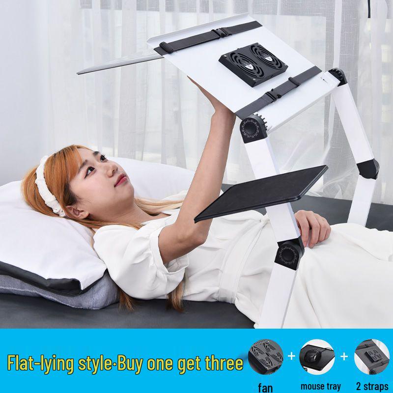 Adjustable Aluminum Laptop Stand with Cooling and Folding Features
