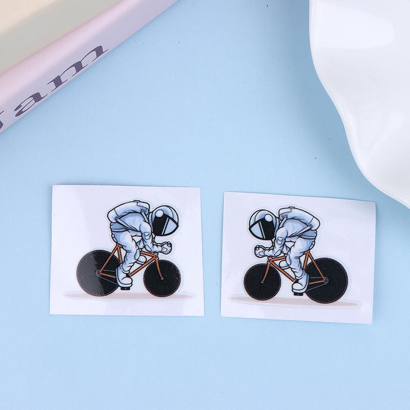 Astronaut Cycling Bicycle Stickers For Bicycle Frame Top Tube DIY Waterproof Cycling MTB Road Bikes Frames Decor