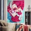 Popular Virtual Singer Kasane Teto Printed Large Wall Tapestry Indian Buddha Wall Decoration Witchcraft Bohemian Decor Blanket