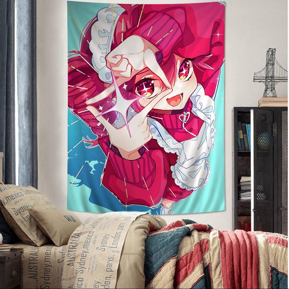 Popular Virtual Singer Kasane Teto Printed Large Wall Tapestry Indian Buddha Wall Decoration Witchcraft Bohemian Decor Blanket