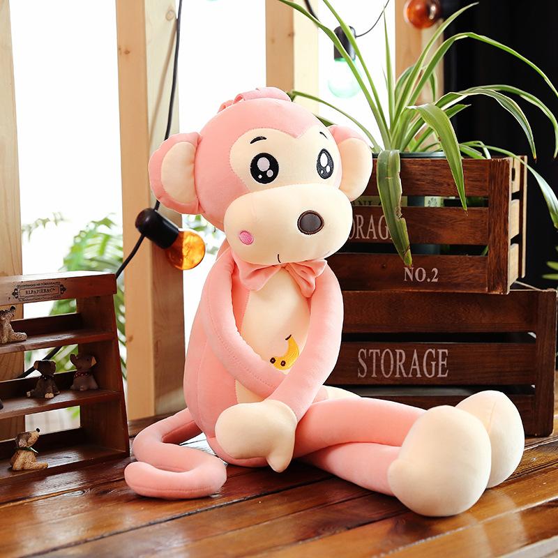 

New cute babe monkey doll plush toy girl sleeping pillow creative banana monkey doll 40cm【0.12kg】