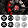 BAYB7 Car Wheel Center Cap Emblem Sticker For Camry Ch-r Corolla Rav4 Yaris Prius Hilux Avensis Auris Wheel Hub Cap Stickers