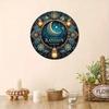 Ramadan Kareem Car Hanging Ornament Islamic Moon Decoration Tinplate Art Flexible Festive Gift