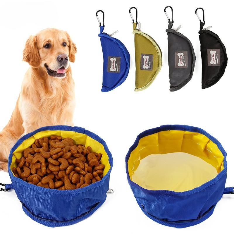 

Portable Dog Water Food Feeder Bowl convenient Collapsible Feeding Water For Dog Puppy Cat Outdoor Folding Bowl Pet Supplies