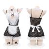 Maid Maid Uniform Set Cosplay Costume Erotic Temptation Extreme Underwear Moe Frill Sexy Costume Apron Cute Moe Babydoll Lingerie Black One Size