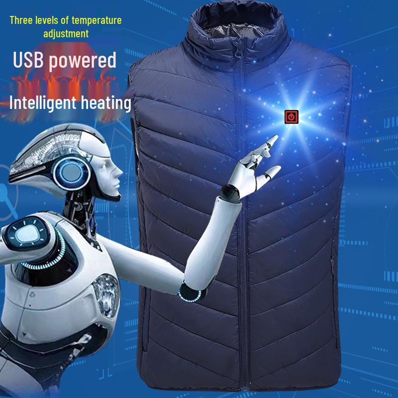 Graphene Heated Vest: Rechargeable, Unisex, Padded Electric Outerwear