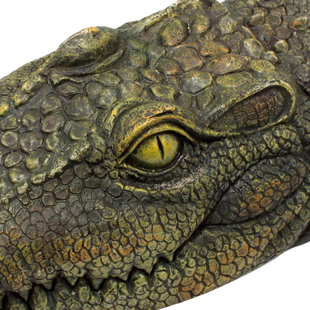 1pc,Floating Alligator Head Water Decor, Float Alligator Crocodile for scare Goose,Predator,Heron,Duck Control,Pool,Garden and P