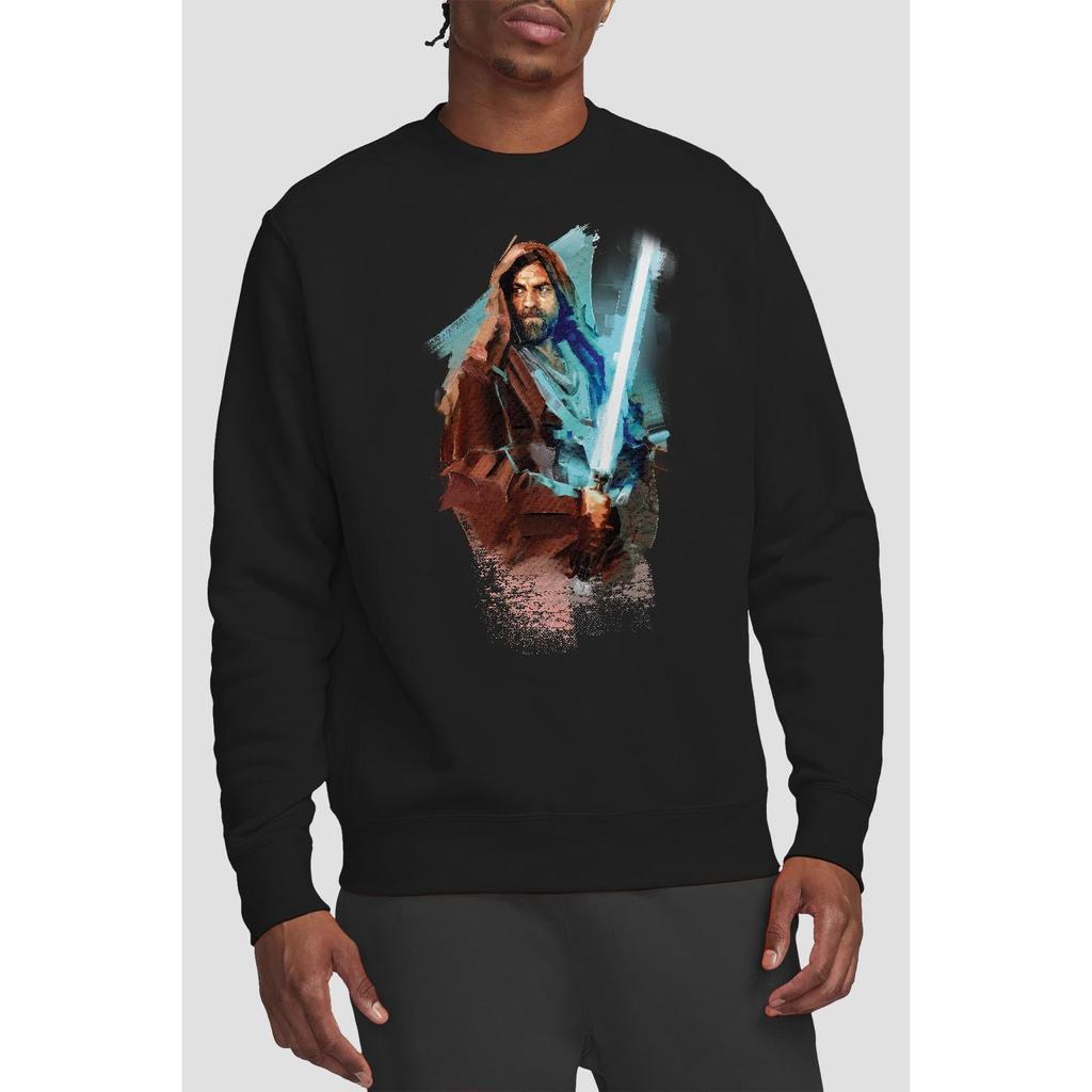 STAR WARS Unisex Adult Obi Wan Kenobi Painted Sweatshirt