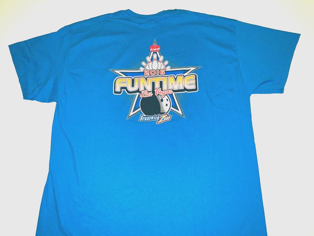 Las Vegas 2016 AMF Funtime League Brunswick Zone Bowling T-Shirt Nice! XL Unisex T-Shirt XL