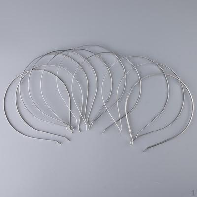 10x Düz Metal Kafa Bandı saç bandı Çerçeve Çember Aksesuarları DIY Zanaat Beyaz