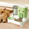 Cat Food Dispenser 2 In 1 Pet Food Dispenser Detachable Waterer For Home Kitten Puppy Bunny Outdoor Travel Vacation Drinking