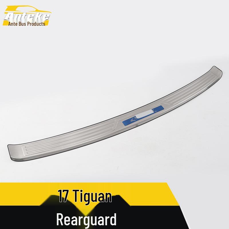 Teramont Stainless Steel Rear Guard Plate for 17 Models - Tailgate Trunk Protection Pedal.