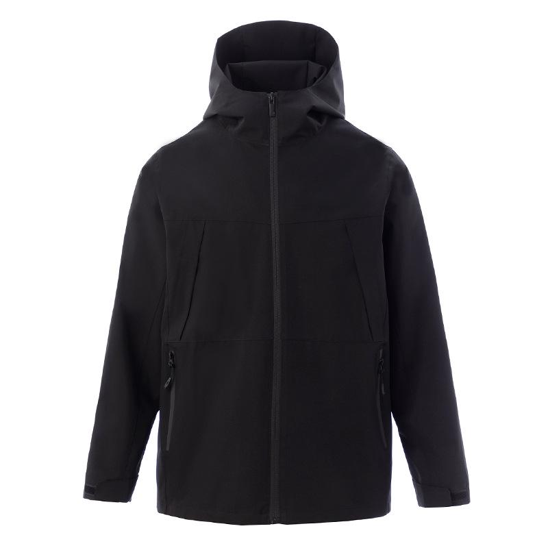 

Colorblock Waterproof Breathable Mesh Windbreaker with Logo Embroidery for Men and Women 4XL