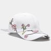Baseballmütze mit Pfirsichblütenstickerei für den Sommer im koreanischen Stil für Damen, Freizeitmütze mit Entenzunge, Sonnenschutzkappe, Sonnenschirmhut