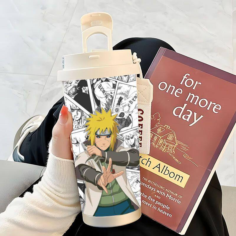 Naruto 316 Liner Good-looking Lanyard Water Cup Portable Large Capacity Vacuum Cup Student Cartoon Stainless Steel