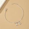Removable Letter AB Pendant Bracelet Women's Niche Design Simple and Versatile Letters Are On Sale