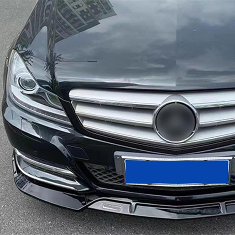 For 2009-2014 Mercedes Benz C-Class W204 Front Bumper Lip Chin Spoiler Splitter Diffuser Protection Guard Deflector Bodykit