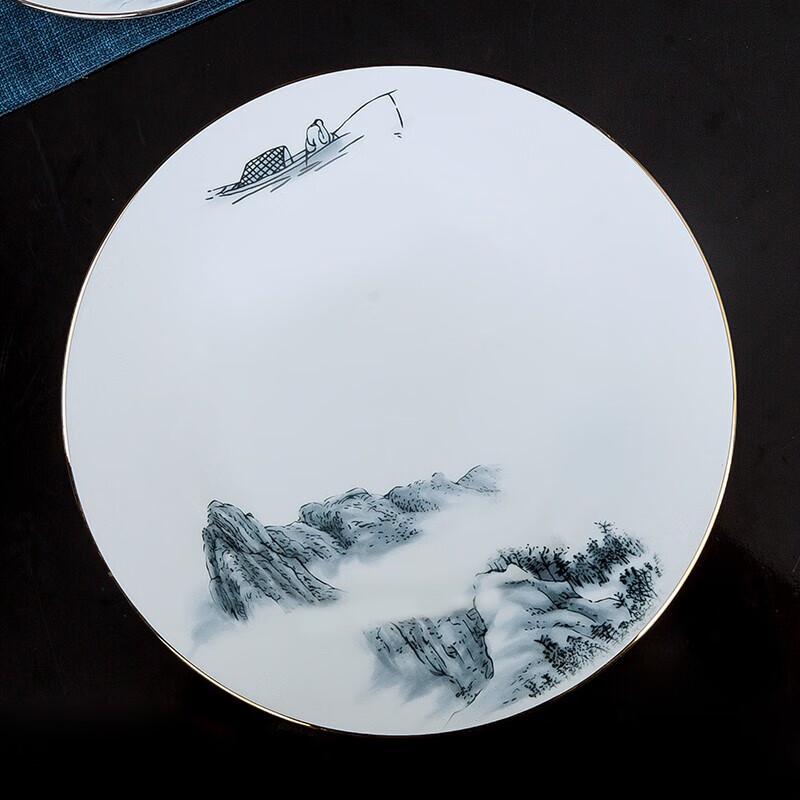 Chinese Style Ceramic 8-Piece Tableware Set