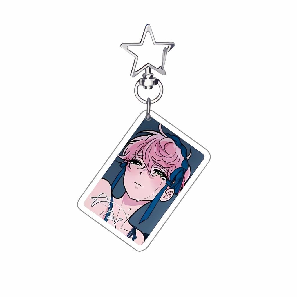 Anime ALIEN STAGE Keychains Pendant Car Key Chain Acrylic Stand MIZI SUA TILL IVAN HYUNA LUKA Fans Beautiful Gifts cosplay Accessories