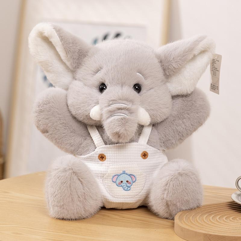 

Elephant Plush Toy Sitting Lying Posture Stuffed Doll Decoration Kids Xmas Gift Sitting Grey,23CM/9.06in